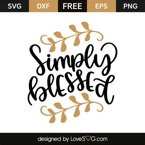 Download Simply Blessed - Farmhouse Sign Cricut SVG